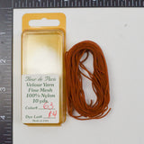 Warm Brown Fleur de Paris #63 Fine Mesh Velour Yarn  - 10 Yards