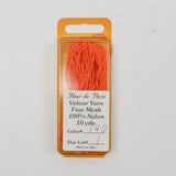 Orange Fleur de Paris #140 Fine Mesh Velour Yarn  - 10 Yards