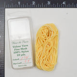Yellow Fleur de Paris #114 Fine Mesh Velour Yarn  - 10 Yards