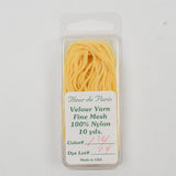 Yellow Fleur de Paris #114 Fine Mesh Velour Yarn  - 10 Yards