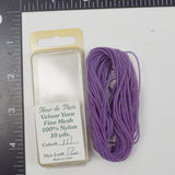 Purple Fleur de Paris #111 Fine Mesh Velour Yarn  - 10 Yards