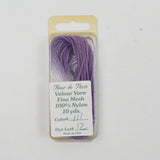Purple Fleur de Paris #111 Fine Mesh Velour Yarn  - 10 Yards