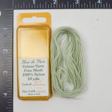 Light Green Fleur de Paris #84 Fine Mesh Velour Yarn  - 10 Yards