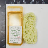 Light Green Fleur de Paris #69 Fine Mesh Velour Yarn  - 10 Yards