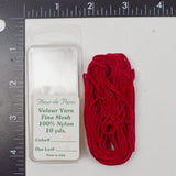 Red Fleur de Paris #530 Fine Mesh Velour Yarn  - 10 Yards