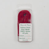 Red Fleur de Paris #530 Fine Mesh Velour Yarn  - 10 Yards