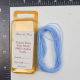 Light Blue Fleur de Paris #24 Fine Mesh Velour Yarn - 5 Yards