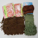 Brown + Green Tassel Fringe Bundle