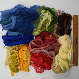 Rainbow Crewel Wool Yarn Bundle