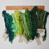 Green Silk & Ivory Needlepoint Thread - 14+ Skeins