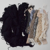 Black, White + Neutrals Silk & Ivory Needlepoint Thread - 16+ Skeins