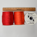 Red, Orange + White Missouri River Fringe - 3 Spools