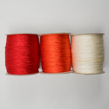 Red, Orange + White Missouri River Fringe - 3 Spools