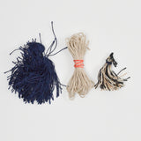 Navy + Cream Tassels + Twine