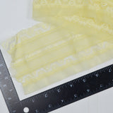 Light Yellow Floral Lace Trim