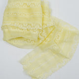 Light Yellow Floral Lace Trim