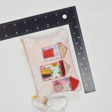 Patchwork House Zip Pouch with Star Thread Winders