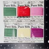 Pure Silk Ribbon Embroidery Ribbon - 6 Spools