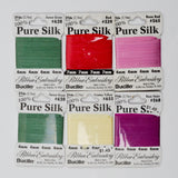 Pure Silk Ribbon Embroidery Ribbon - 6 Spools