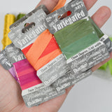 Variegated Silk Ribbon + Holographic Embroidery Thread Bundle