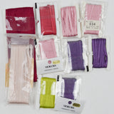 Pink, Purple, Red + Green Mokuba Embroidery Ribbon Bundle