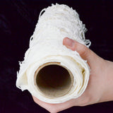 White Shredded Knit Material - 1 Spool