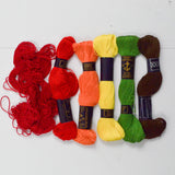 DMC + Anchor Cotton Non-Divisible Embroidery Thread - 6 Skeins