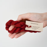 Red Silk & Ivory Needlepoint Thread