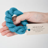 Purple, Blue + Green Silk & Ivory Needlepoint Thread