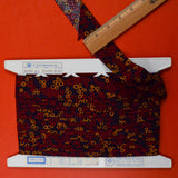 Black, Red + Yellow Print Bias Binding