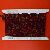 Black, Red + Yellow Print Bias Binding