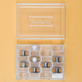 Metal Bobbins in Organizing Case