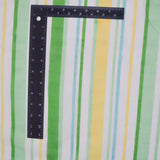 Striped Green Semi-Sheer Woven Fabric, 45" Wide - By The Yard