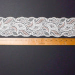 Cream + Pink Lace, 3.5" Wide - By the Yard Default Title