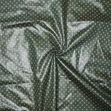 Green + Beige Diamond Print Teflon Soil + Stain Repeller Coated Woven Fabric, 54" Wide - By the Yard Default Title