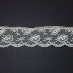 White Scalloped Lace Trim - By the Yard