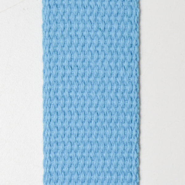 Blue Cotton Webbing Strap - By the Yard