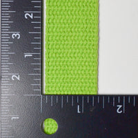 Green Cotton Webbing Strap - By the Yard