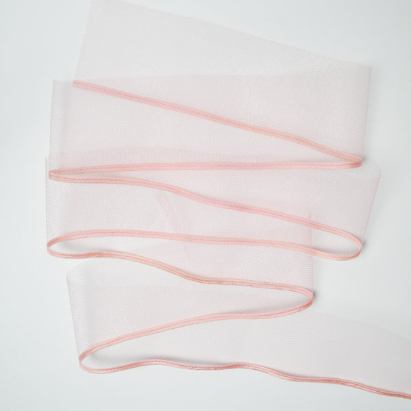 Pink Wide Tulle Trim - By the Yard