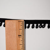 Black Loop Cord Edge Trim - By the Yard