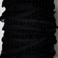 Black Loop Cord Edge Trim - By the Yard