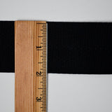 Black Seat Belt Webbing, 2" Wide - By the Yard