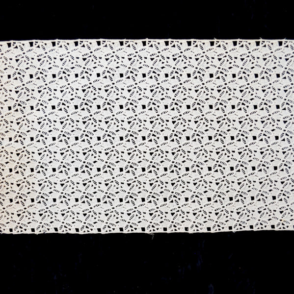 Beige Wide Eyelet Lace Trim - By the Yard