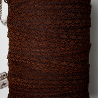 Brown Scalloped Lace Trim, 1/2" Wide - By the Yard