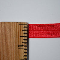 Bright Coral PInk 5/8" Fold Over Elastic - By the Yard