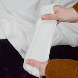 White Stretch Cotton Blend Jersey Knit Fabric, 66" Wide - By the Yard