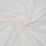 White Stretch Cotton Blend Jersey Knit Fabric, 66" Wide - By the Yard