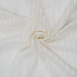 Off-White Open Weave Stripe Drapery Fabric, 45" Wide - By the Yard