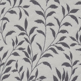Gray + Off-White Leaf Jacquard Matelasse Woven Upholstery Fabric, 57" Wide - By the Yard