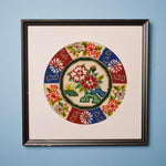 Colorful Floral Needlepoint in Frame